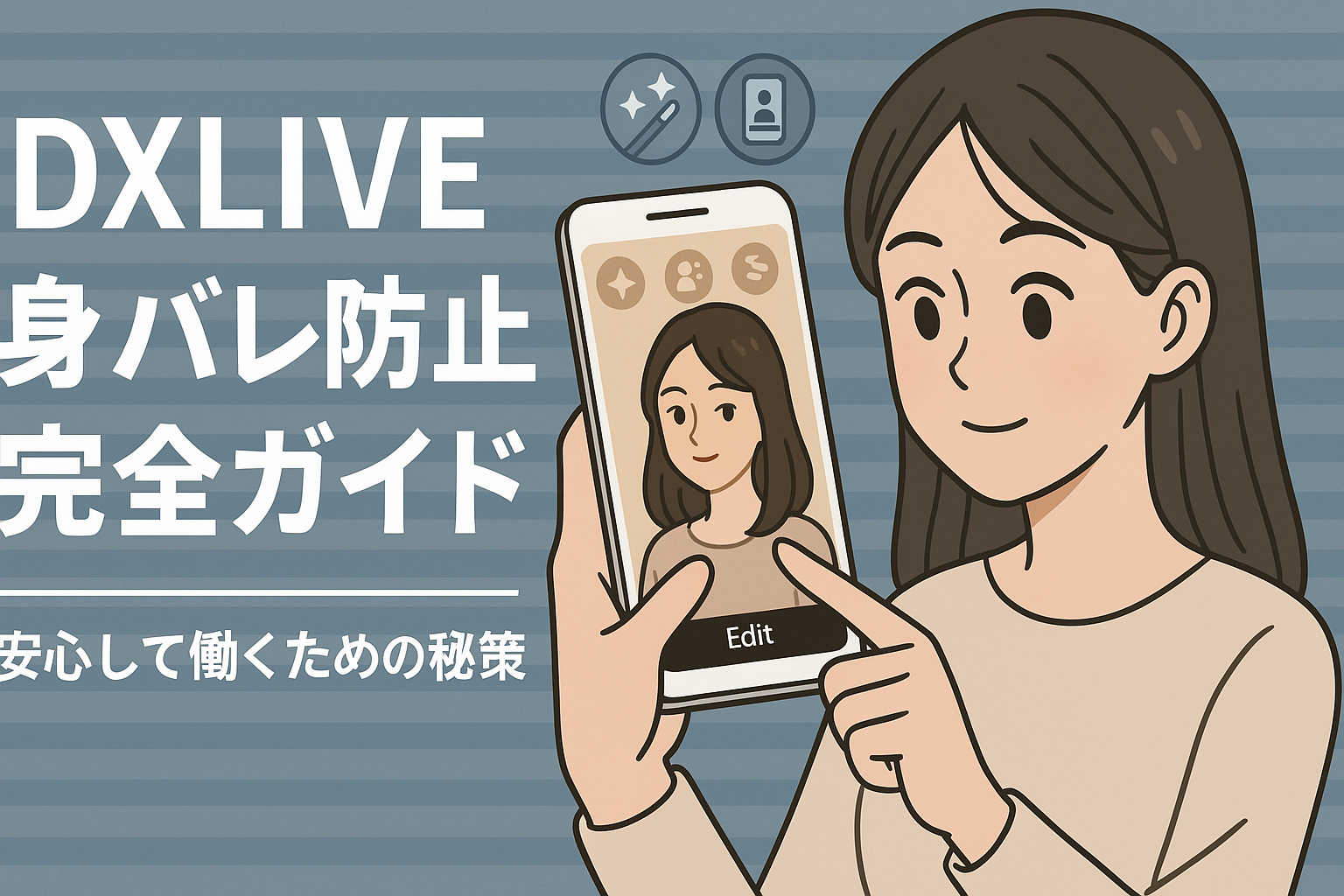 【完全版】DXLIVEチャットレディの身バレ防止ガイド｜自分のうっかりをなくして安心稼働