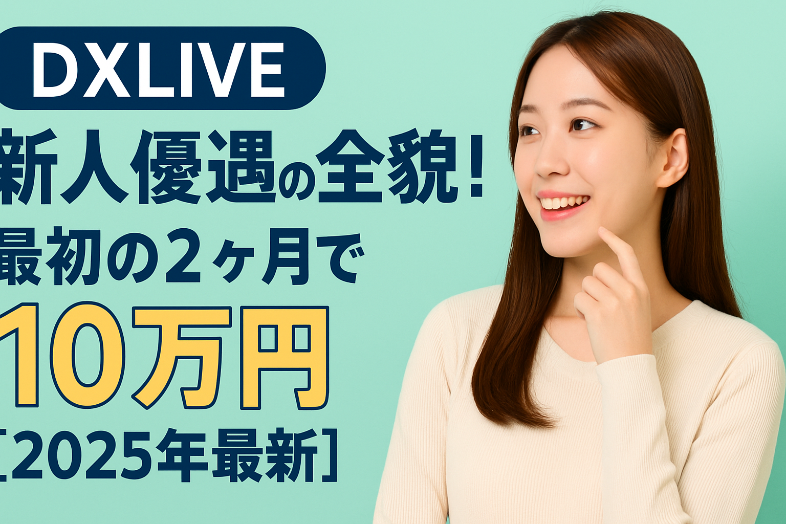 DXLIVE新人チャットレディ優遇の全貌！最初の2ヶ月で月収10万円をつかむ攻略術【2025年最新】