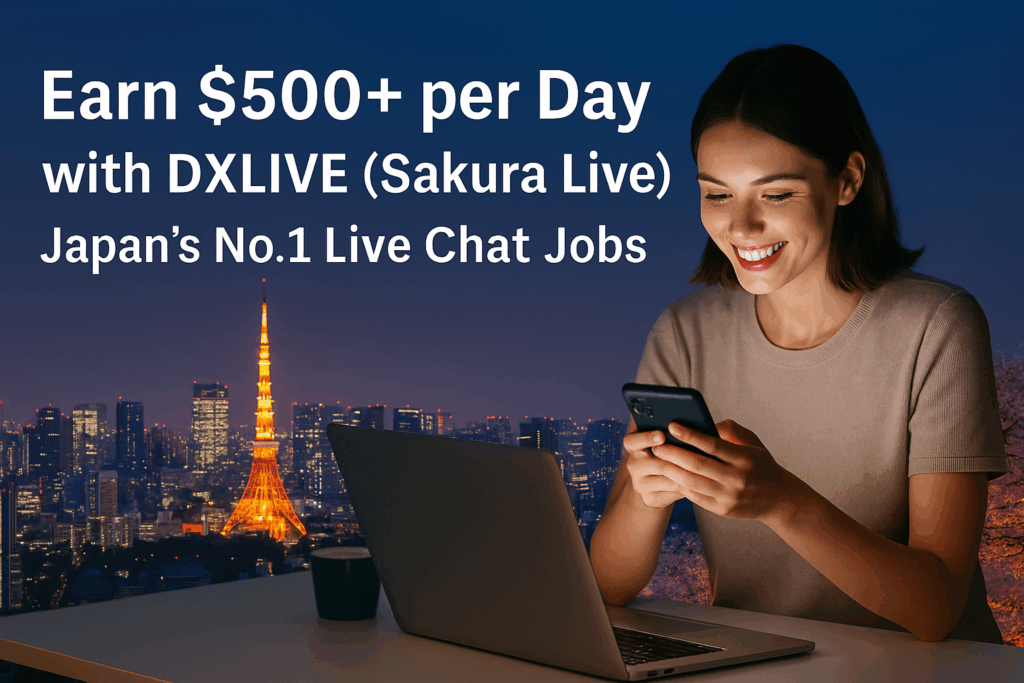 DXLIVE (Sakura Live) – Japan’s No.1 Live Chat Jobs for Women Overseas