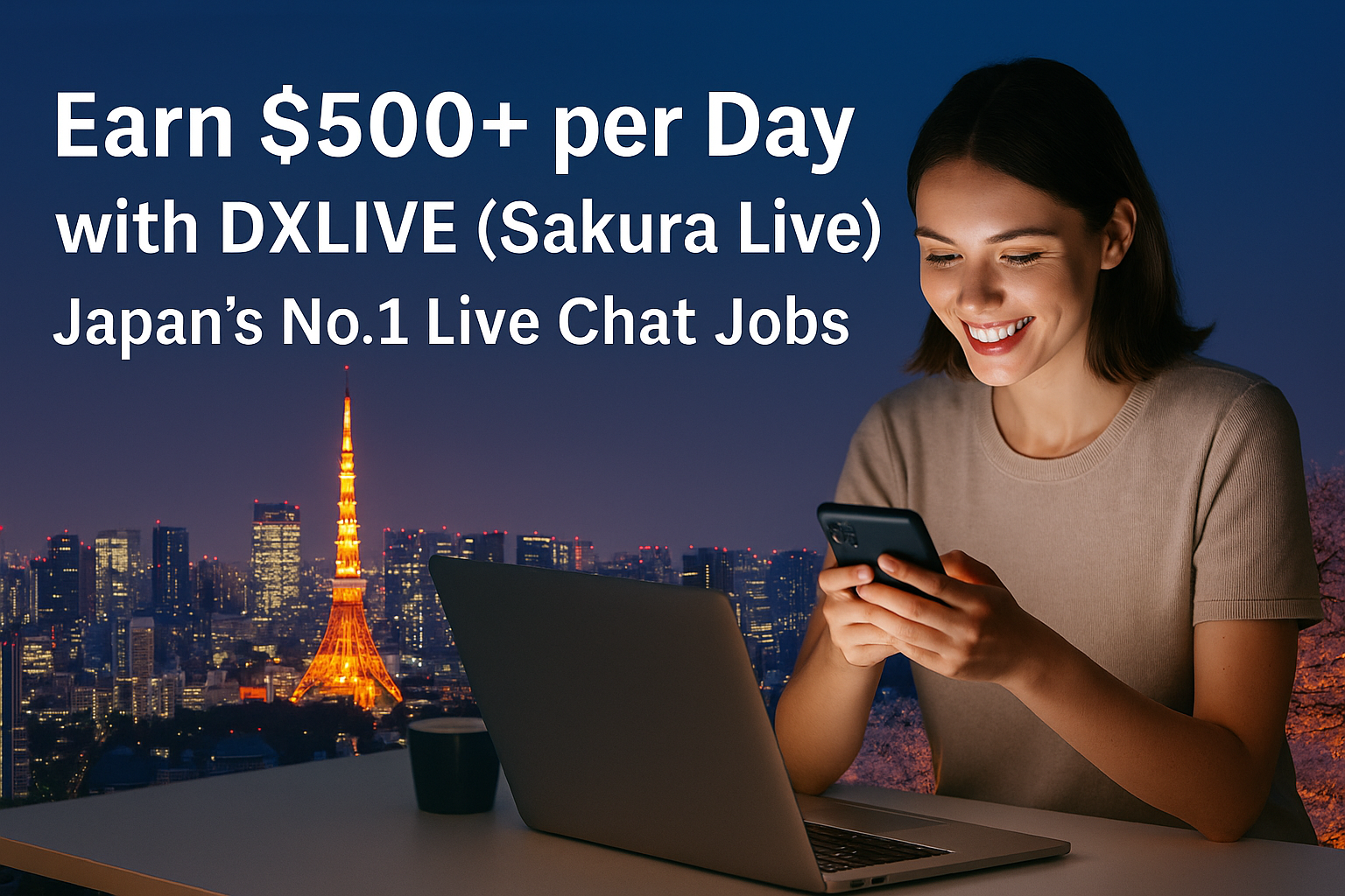 DXLIVE (Sakura Live) – Japan’s No.1 Live Chat Jobs for Women Overseas